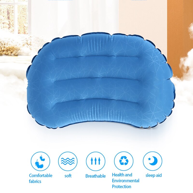 Inflatable Camping Pillow Ultralight Inflatable Pillow Camping Pillow For Camping Hiking Backpacking Mountaineering Retail