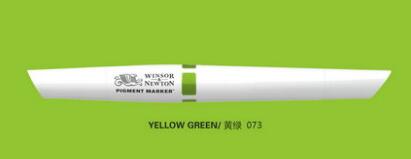 Winsor & Newton Pigment Markers Blue and Green Tones: Yellow Green