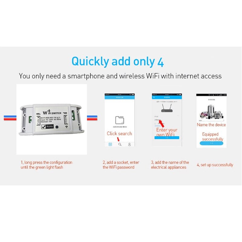 Smart Light Home Wifi Wireless Switch Remote Control Automation Relay Module Google Timer Lighting Switch