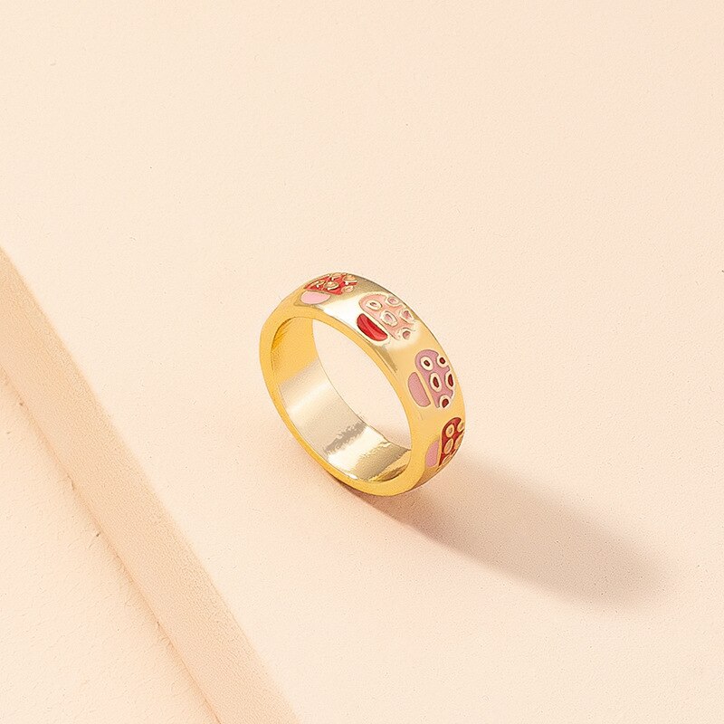 Pilzringe für damen, boho-pilzring, süßer Ring Ich bin koreanischen stil, schlichter partyring-schmuck: Mugu-a