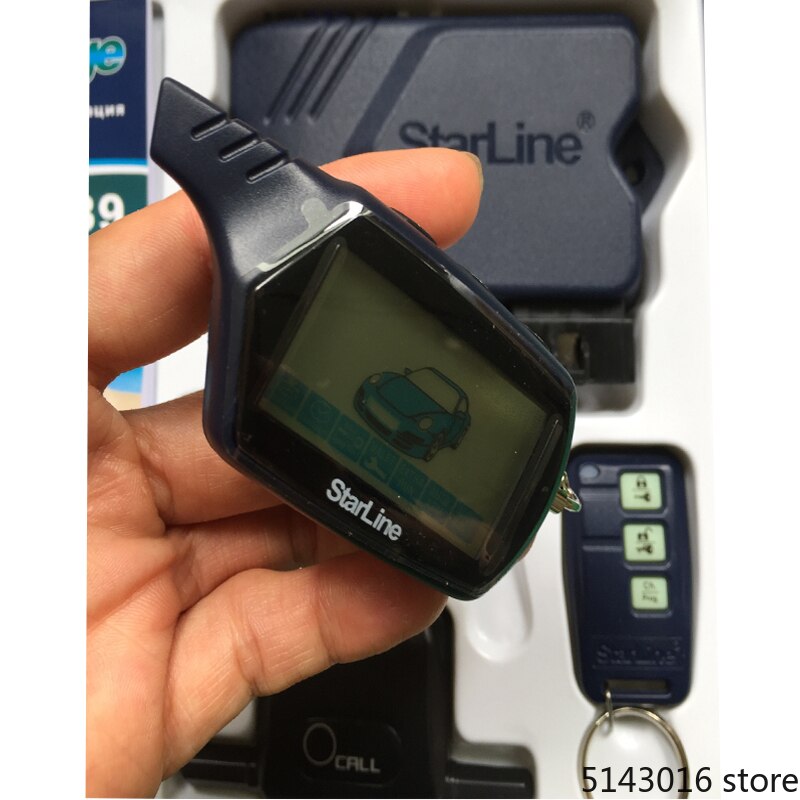 Starline A91 dos vías LCD Control remoto llavero cadena llavero ruso vehículo seguridad sistema de alarma de coche de dos vías Starline a91