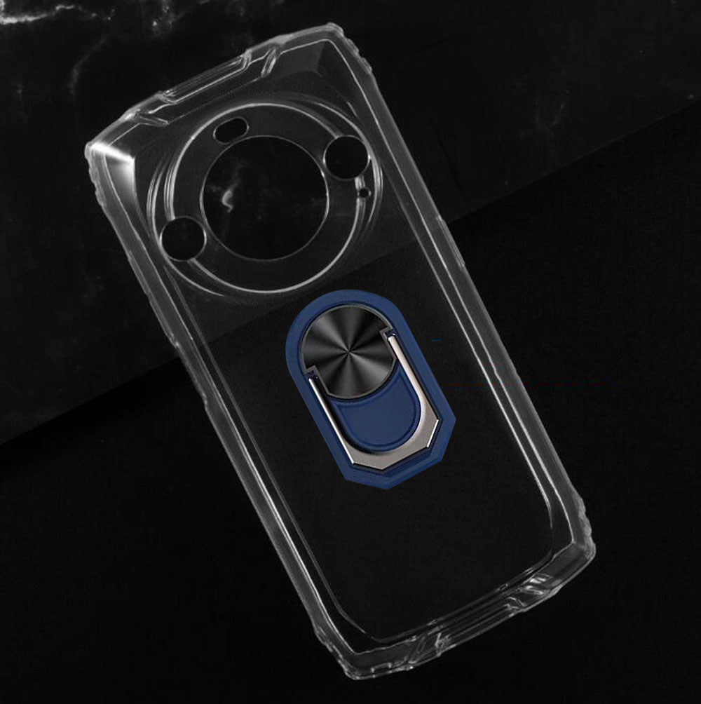 FOR Blackview BV9300 Pro 6.7" BlackviewBV9300 BV9300Pro Back Ring Holder Bracket Phone Case Smartphone TPU Soft Silicone Cover: ABS / Blue