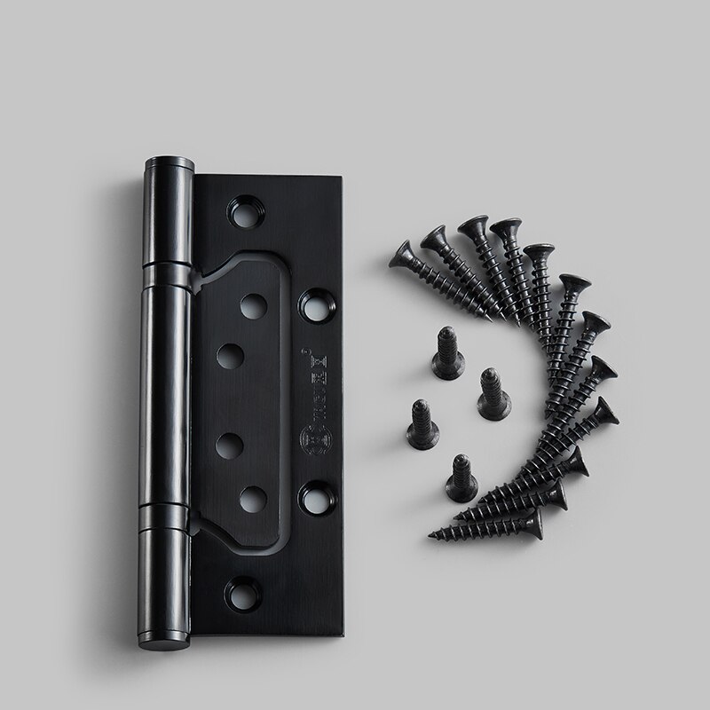 5 Inch/ Hinges Wood Door Hinges Gate Hinges Stainless Steel Black Mute Bearing Hinges Hardware