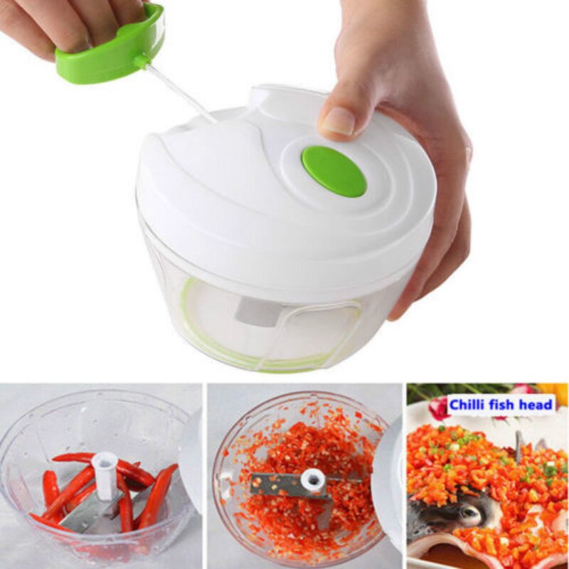 500 Ml Handleiding Food Processor Shredder Groente Vlees Chopper Slicer Tool