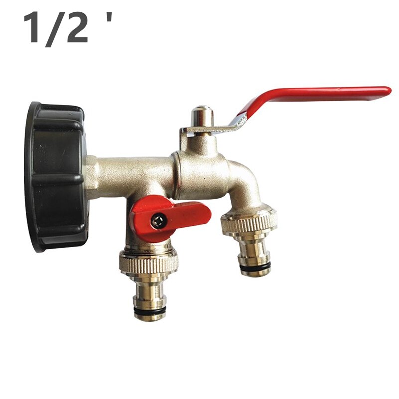 Ibc tankadapter  s60 x 6 1/2 "trädgårdsslang kran vattentank slanganslutning 3/4 " trädgård kran ersättning kontakt montering ventil