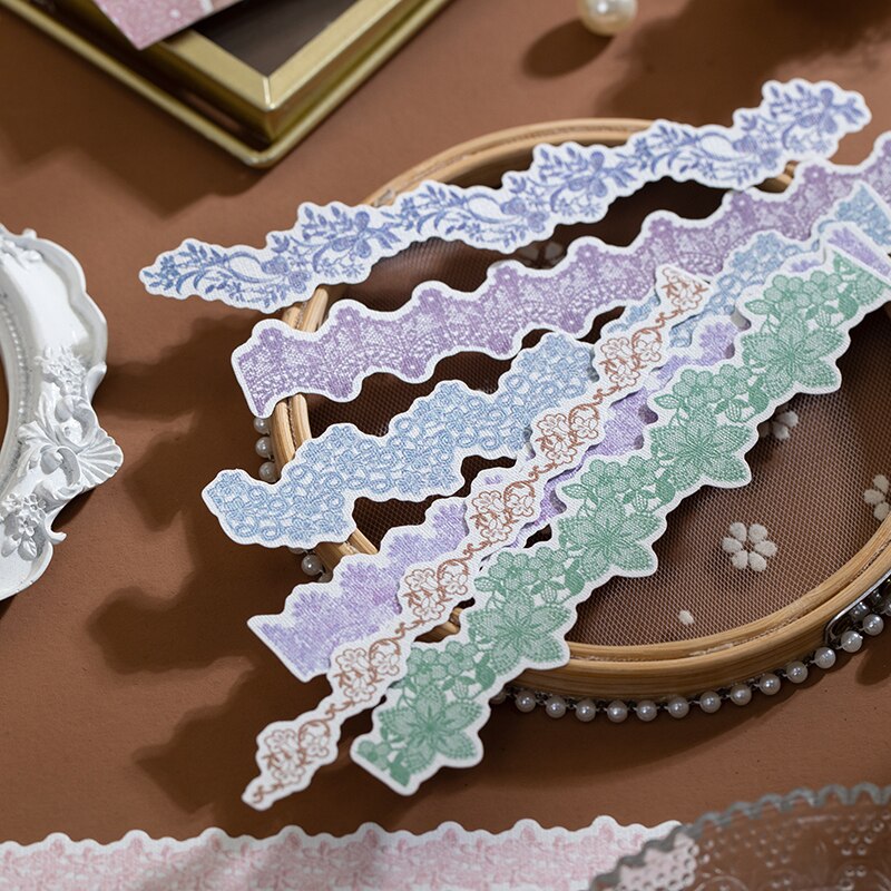 20 pcs/pack Strip lace Stickers Diy Scrapbooking J... – Vicedeal