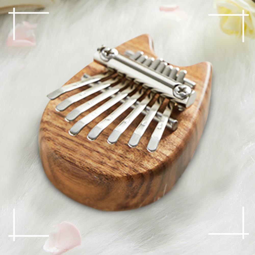 8 -toetsen duimpiano afrikaanse muziekinstrumenten student solide kalimba muzikant mini stevig hout