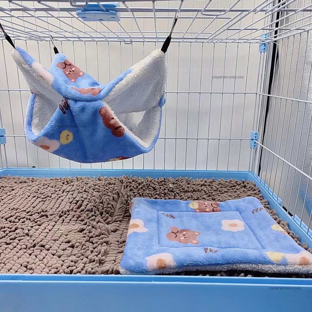 Polymère de lit doux pour petits animaux, accent de maison, accessoires pour lapin chinchilla, overd'inde, écureuil SLaura , hiver