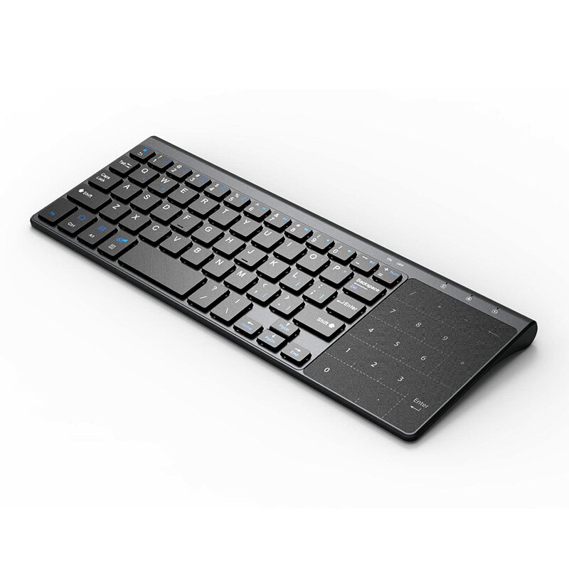 Zilver 2.4 Ghz Wireless Keyboard Mini Multimedia Toetsenbord Voor Notebook Laptop Desktop Pc Tv Kantoorbenodigdheden Computer Randapparatuur