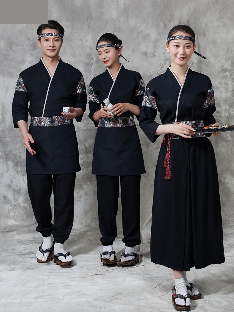 Sushi giapponese ristorante abiti da lavoro cameriere di Sushi Chef uniforme da lavoro Kimono giacca da cuoco per uomo e donna