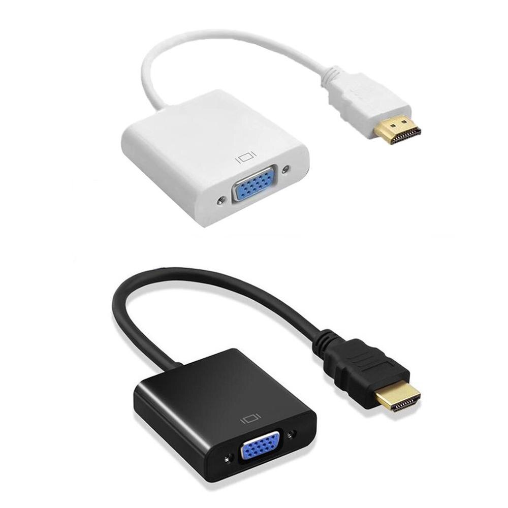 HDMI-compatible To VGA Conversion Cable Adapter Connects HDMI-compatible VGA Port For PC Laptop Smart TV Box Other Devices