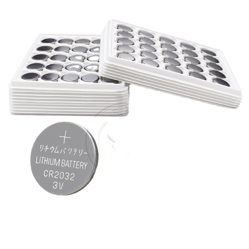 50Pcs 3V CR2032 Lithium Button Cell Battery BR2032 DL2032 CR2032 Button Coin Cell BatteriesFor Watches clocks calculator