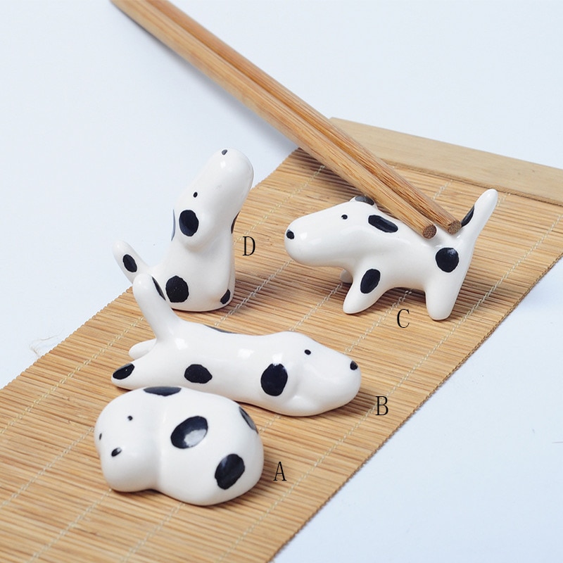 Leuke Doggy Chopstick Rack Creatieve Meubels Keramische Eetstokjes Kussen Eetstokjes Houder Kussen Lepel Houder