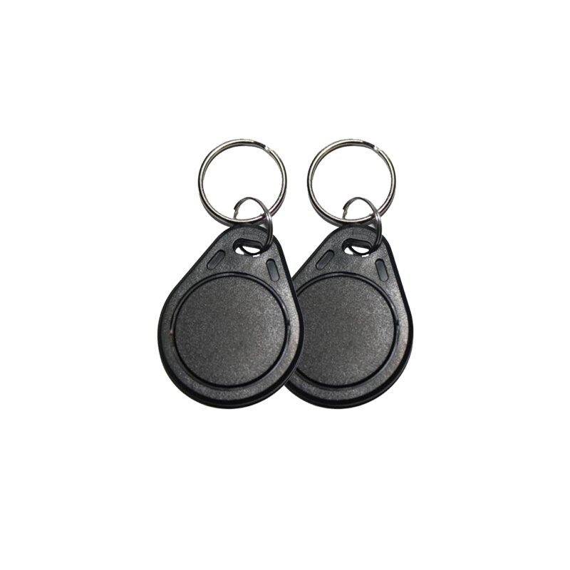 100Pcs Multicolor Ic-Uid Tag Herhaald Wissen Sleutelhanger Veiligheid Bescherming Toegangscontrole Tool Verwisselbare 13.56Mhz Ic Tag keyfob: black UIDkey-100pcs
