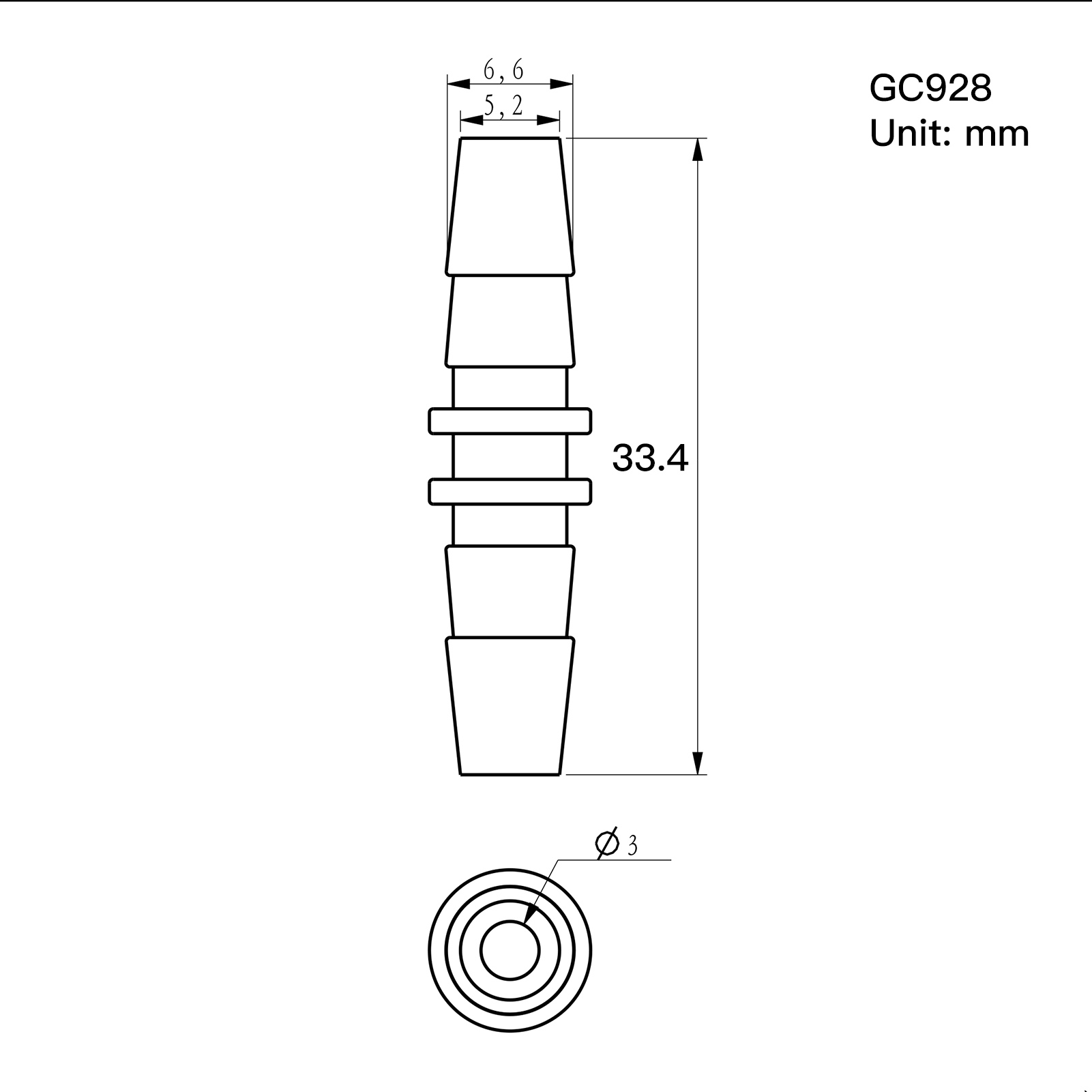 6-Piece Straight Shape Plastic Connector Hose Tube Fitting Water Aquarium Air Tubing Pipe Connectors for Flexible and Silicone