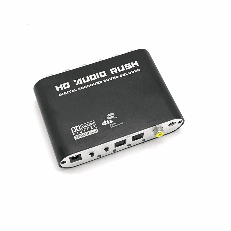 -Audio Gear DTS AC-3 6CH Digital Audio Converter LPCM to 5.1 Analog Output 2.1 Digital Audio Decoder for DVD PC