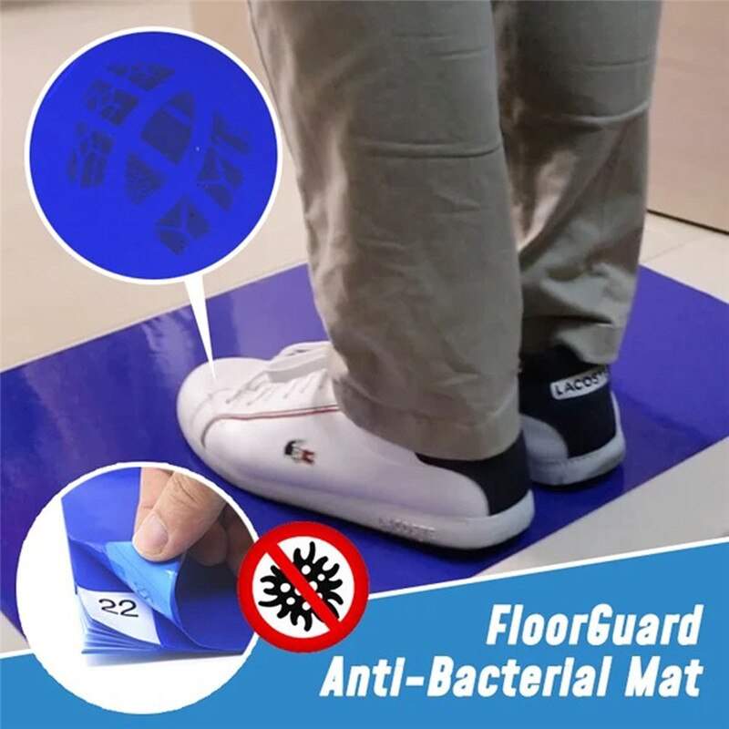Anti Bacteriële 30Pcs Peel Off Sticky Vloer Deur Mat Stof Vuil Remover Pad Waterdicht Wegwerp