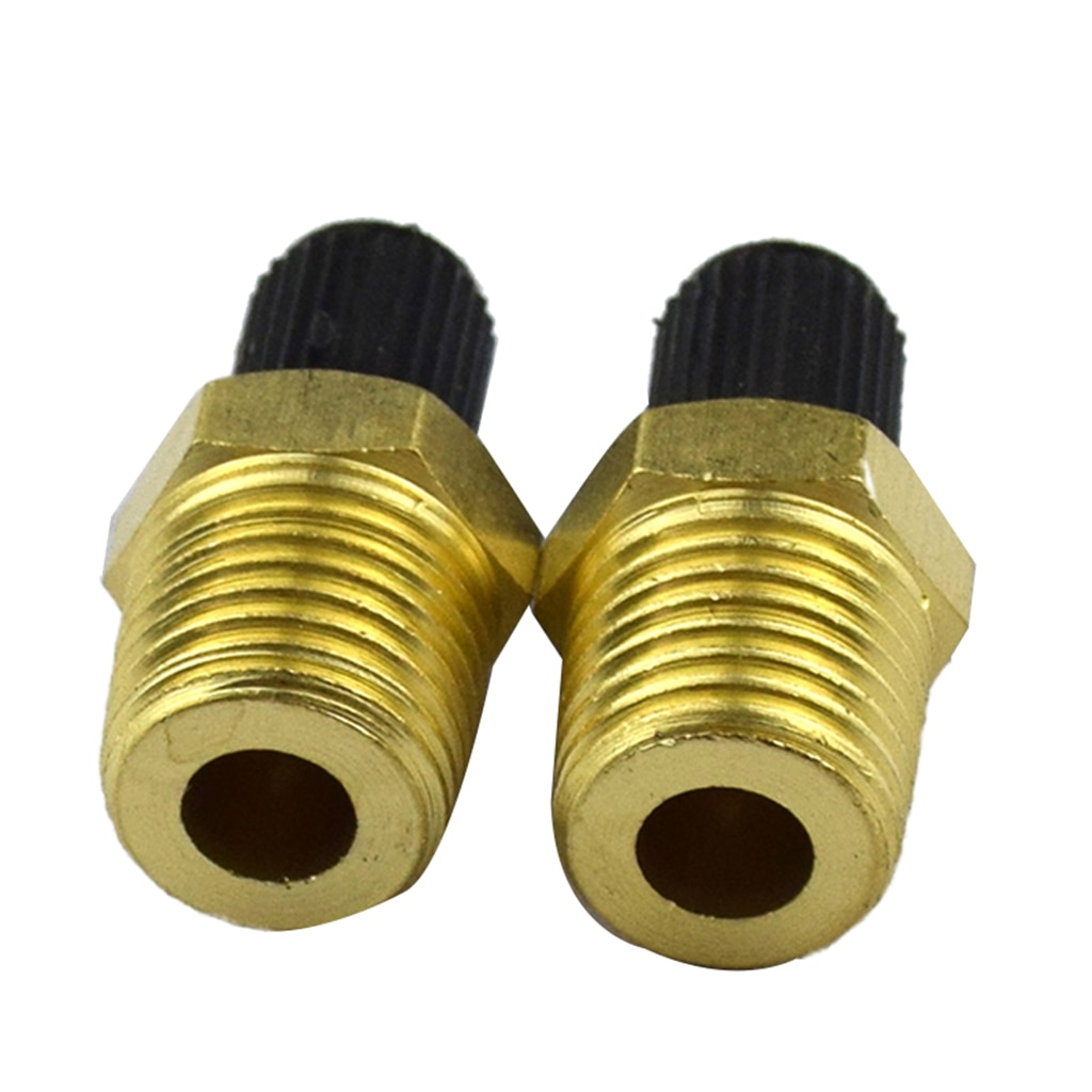 Paar 1/4 Npt Vernikkeld Messing Luchtcompressor Tank Vulklep Schrader Rustless En Stevig