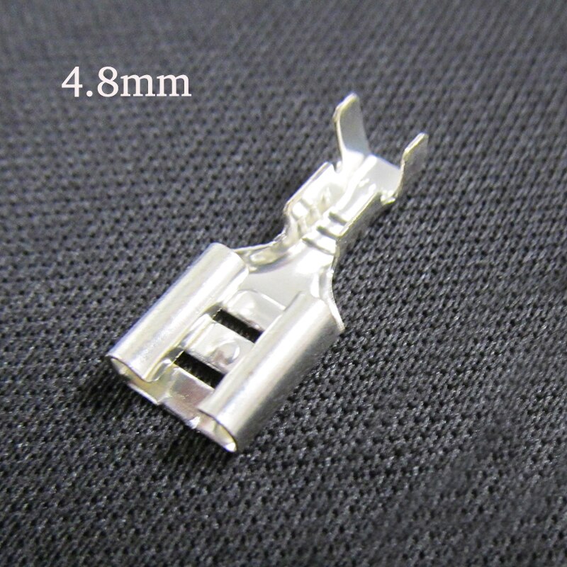 Conectores de cable hembra/macho: 50pcs 4.8mm female