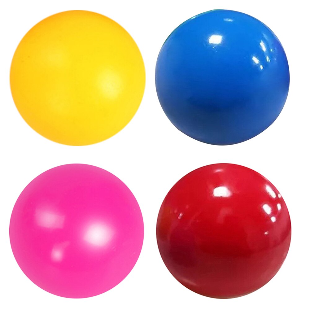 Kids Gooien Decompressie Speelgoed Anti Stressbal Vent Squeeze Speelgoed Lichtgevende Kleverige Bal Grappig Springende Bal Voor Hand Training