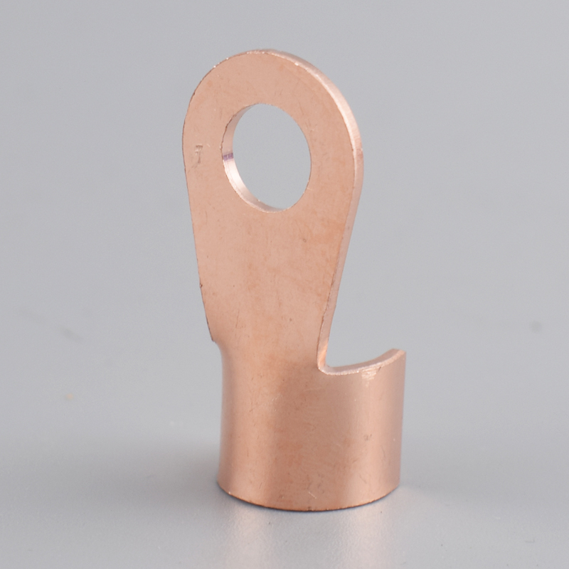 Terminal OT de cobre, conector de Cable no aislado, terminales de Cable eléctrico desnudo, Terminal de engarzado de anillo de batería, 10/50 Uds., 10-400A