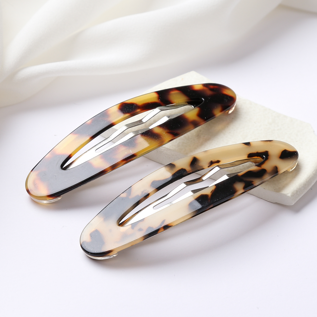 Neue modische Acetat-Druckknöpfe für Mädchen und Frauen, Haarspangen, seitliche Clips, Haar-Accessoires,