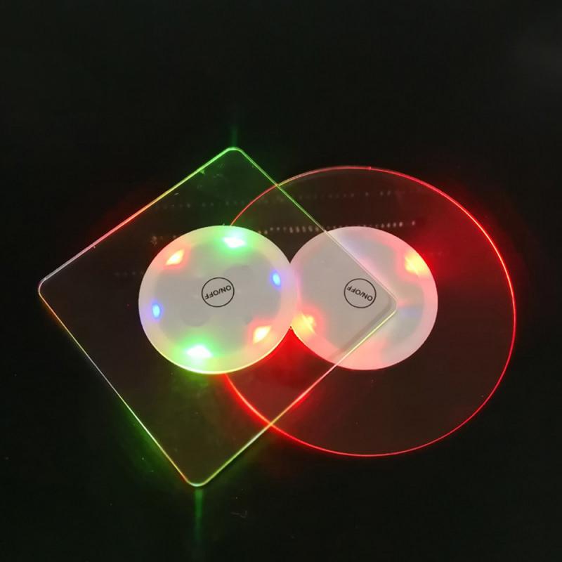 Mini Glow Coaster Led Fles Licht Stickers Kerst Xm... – Grandado