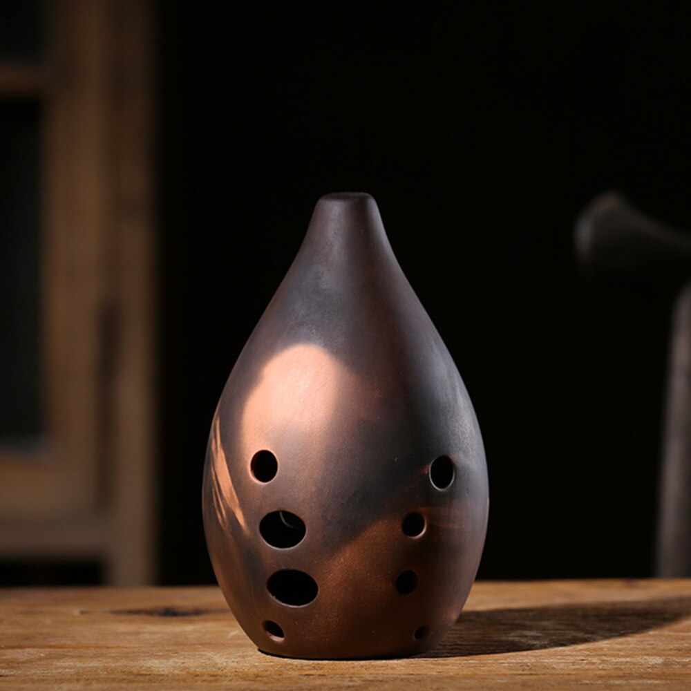 Flauta China , instrumento Xun de 10 agujeros, Ocarina de cerámica, instrumento de música antigua para artistas principiantes, 1 ud.