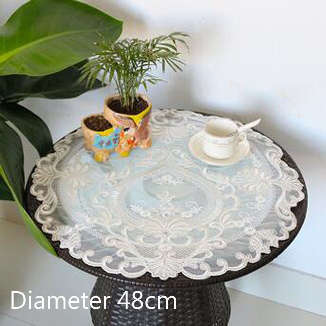 Napperon de table en dentelle 8 motifs, napperon rond de noël en tissu, tasse de mariage, dessous de verre, serviette de cuisine