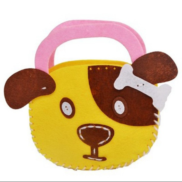 1pc kunst und handwerk für kinder Nicht-woven DIY tasche material handmade paket manuelle DIY kindergarten kinder kunst klasse kinder handwerk