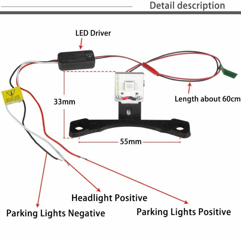 Devil Eye DRL LED Demon Evil Eye DRL Red For Headlight Projector 260K LED