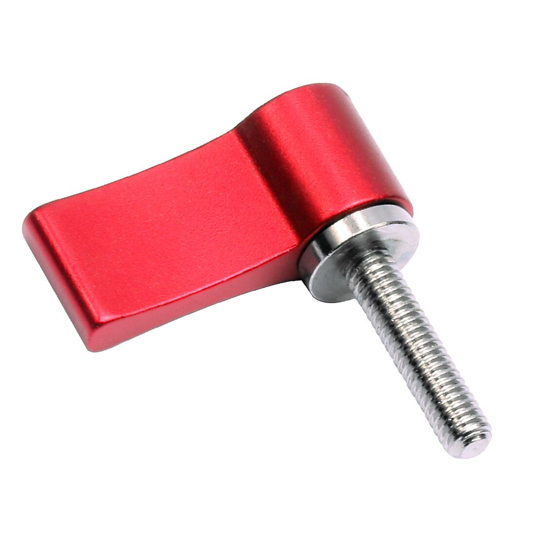 Pack of 2 M4 M5 Thread Aluminum Screw 17mm 20mm 25mm Adjustable Handle Wrench Wing Lock Adapter Wrench Camera Clamp Accessories: M5x17mm Red