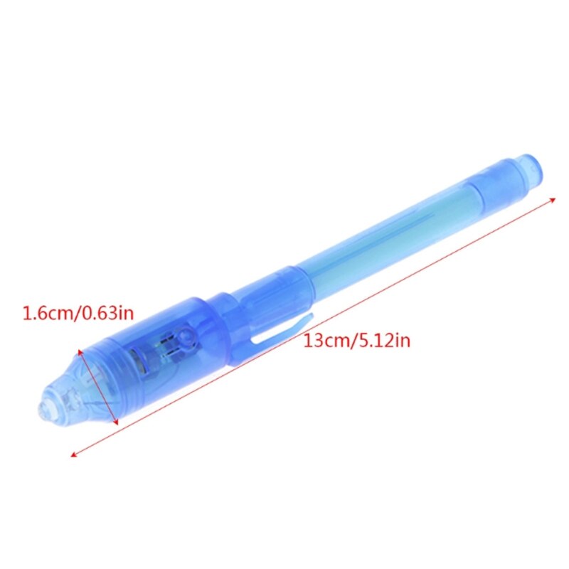 Rotulador de tinta Invisible con luz UV integrada, marcador mágico para seguridad de usar, 6 unids/set por juego