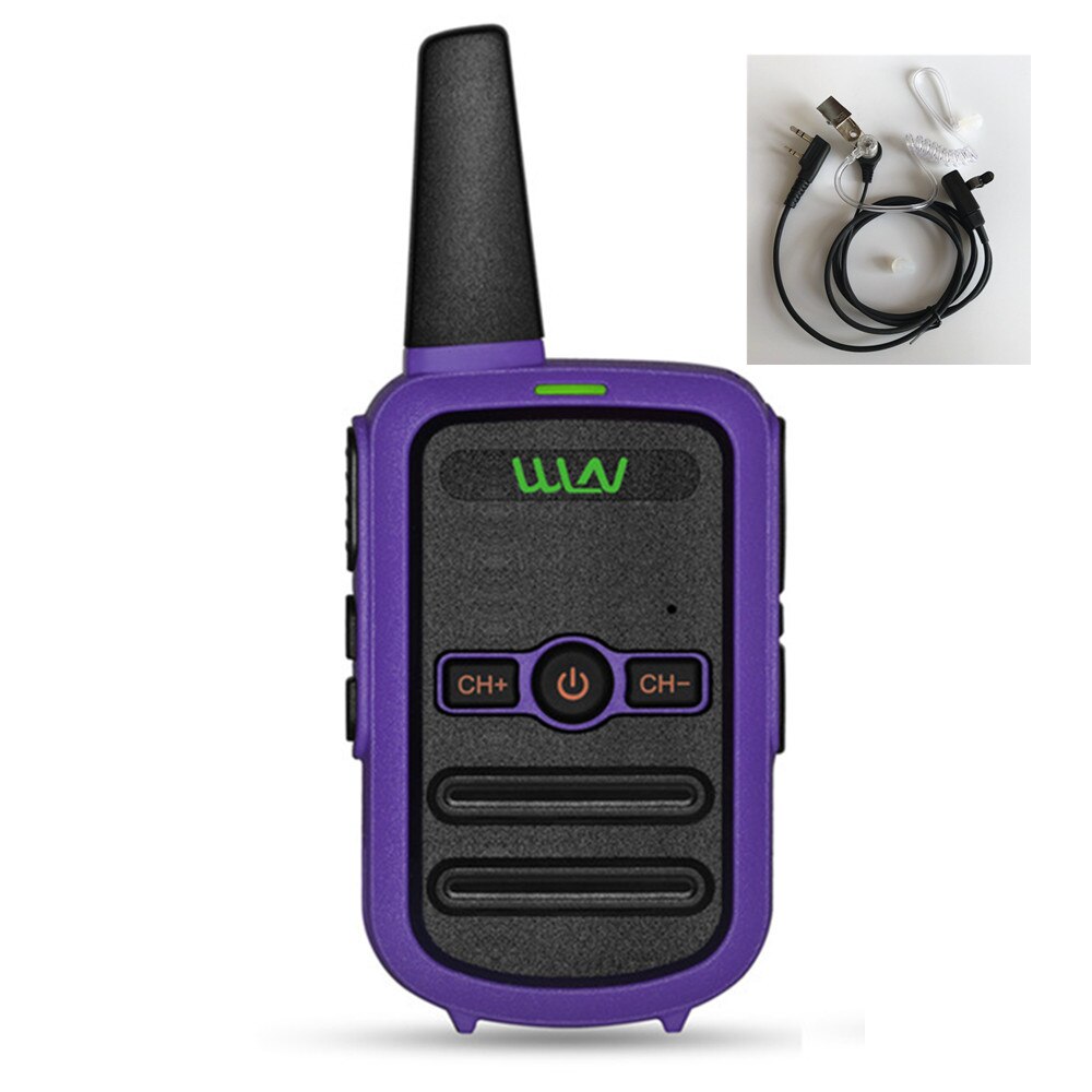 WLN KD-C52 MINI handheld fm transceiver KD C52 kleine zwei weg Radio Ham HF cb radio Walkie Talkie frs gmrs besser als KD-C51: Purple Add air tube