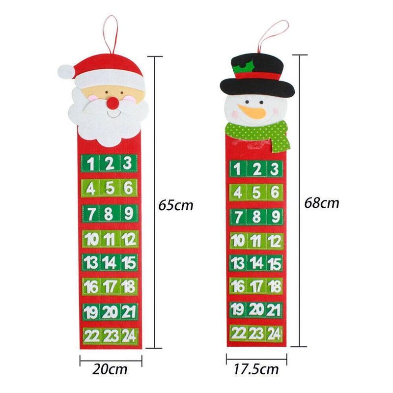 Christmas Old Hairy Man Calendar Advent Countdown Calendar Wall Calendar A8R3