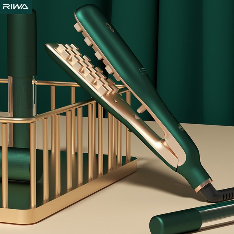 RIWA Portable Hair Wand Wavers Curler Corn Whisker Hair Curling Iron Fluffy Splint Hair Straightener Styling Tools