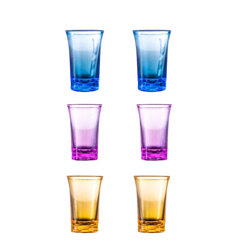 6 Shot Glass Dispenser Holder Caddy Liquor Dispenser Portable party pour dispensers Bar Accessory Drinking Games Glass Dispenser: multicolor 6pc cup