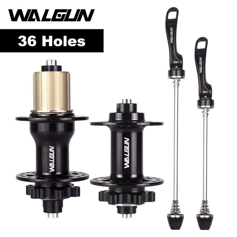 Paire De Moyeux Vélo VTT HG Compatible 8-12 Vitesses - 32 Trous, 6 Boulons, Aluminium, Neufs Garantis 2 Ans