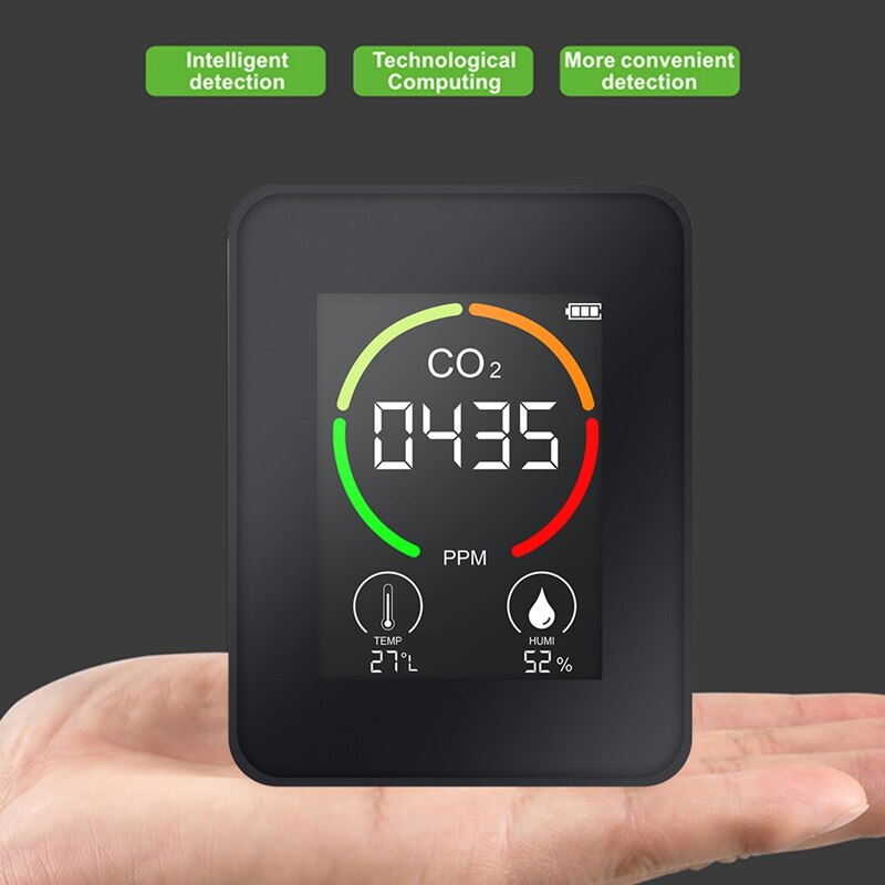 TOP Air Monitor CO2 Carbon Dioxide Detector Air Temperature Humidity Monitor Fast Measurement Meter