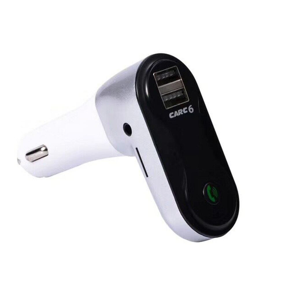 Jinserta Handsfree Draadloze Bluetooth Fm-zender + Aux Modulator Carkit MP3 Speler Tf Sd Usb Lcd Auto Accessoires: Zilver