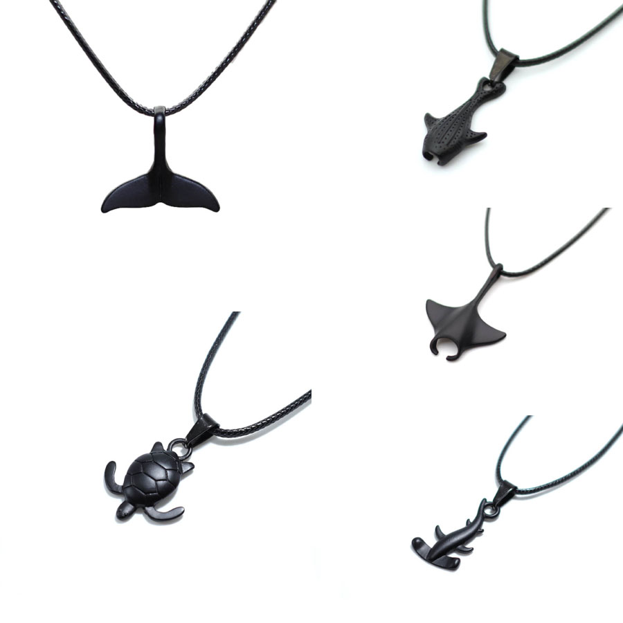 24 cm marine dyr mantahai hval halskjede menn choker krage strandsurfing hals tilbehør anheng smykker for ham