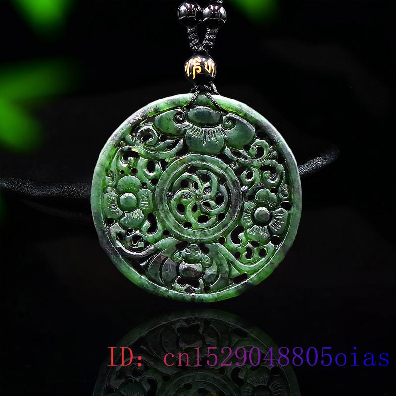 Jade Bat Hanger Mode Gesneden Charm Sieraden Chinese Ketting Natuurlijke Zwart Groen Amulet