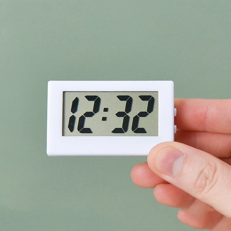 Simple Desktop Desktop Clock Mini Digital Small Desktop Clock Desktop Clock Silent Small Alarm Clock Car Clock 1Pc