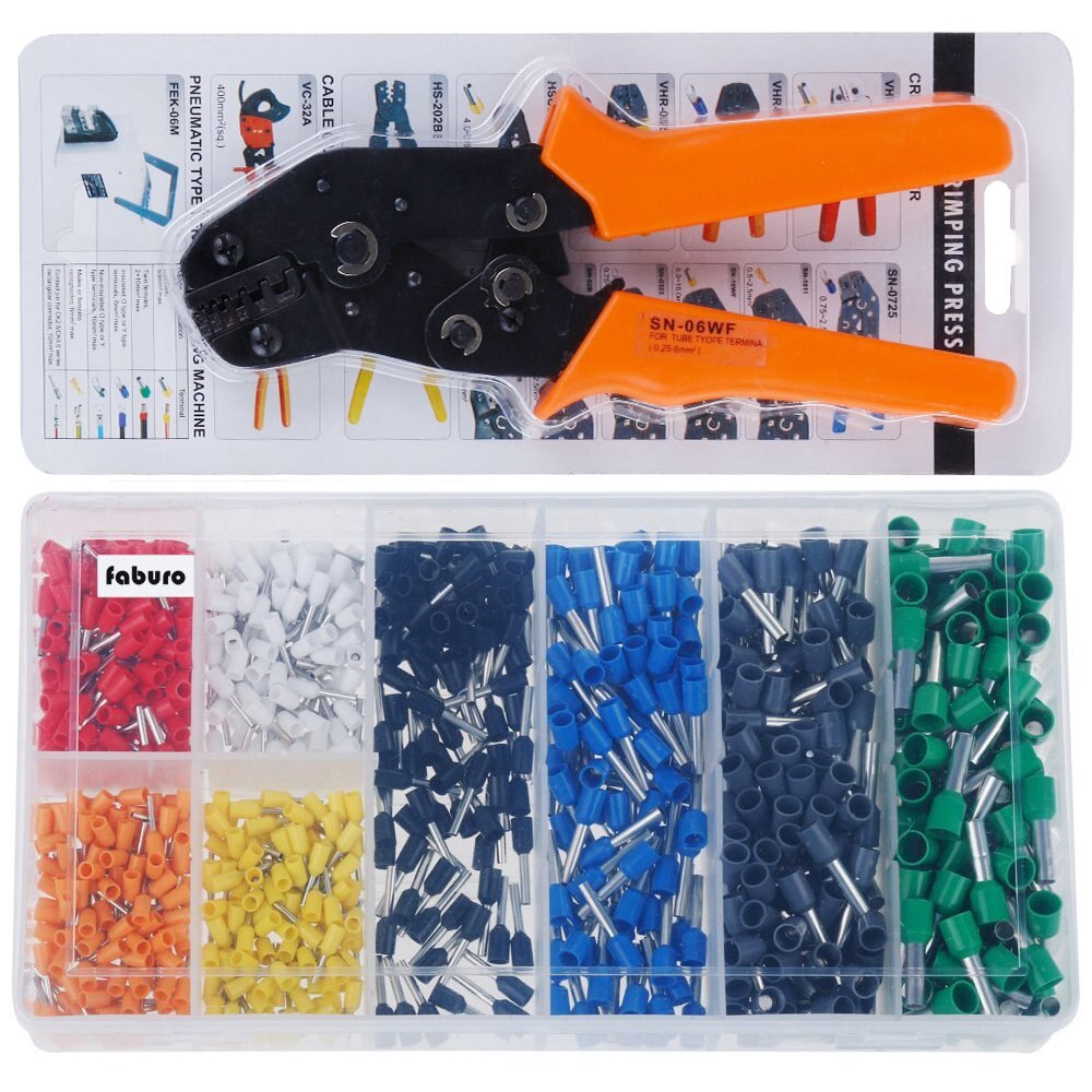 Mini plier cable ferrule crimping tool with 800pcs Cable Wire Terminal Connector Crimp Tool Kit Set