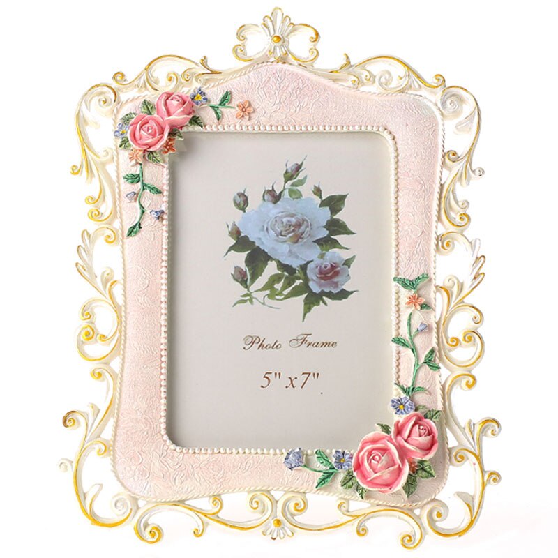 Christmas Luxe Stijl Gouden Kroon Home Decor Creatieve Hars Foto Desktop Frame Fotolijst Cadeau Voor Vriend