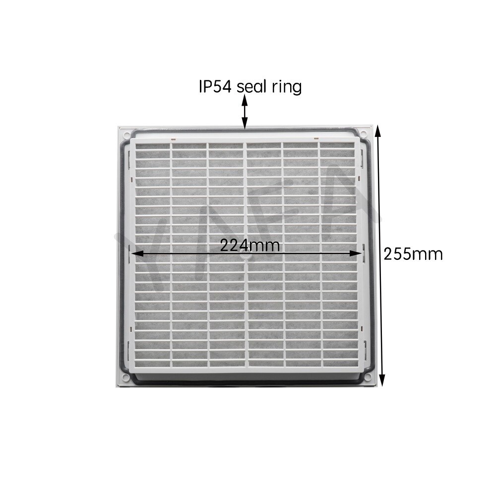 255mm x 255mm Kast Ventilatie Filter Set Luiken Cover Fan Grille Lamellen Blower Ventilator Filter FK6625/ FK3325-300