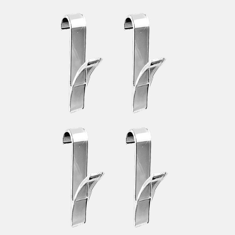Appendiabiti per asciugamano riscaldato radiatore appendiabiti appendiabiti da bagno Percha sciarpa Plegable appendiabiti asciugamano appendiabiti ganci per bagno: 4pezzi trasparente