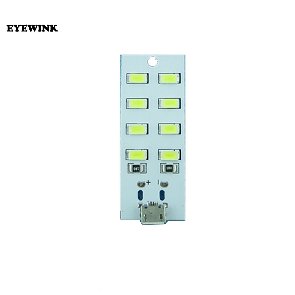1Pcs 5730 Smd 5V 430mA ~ 470mA Wit Mirco Usb 5730 Led Verlichting Panel Usb Mobiele licht Noodverlichting Nachtlampje