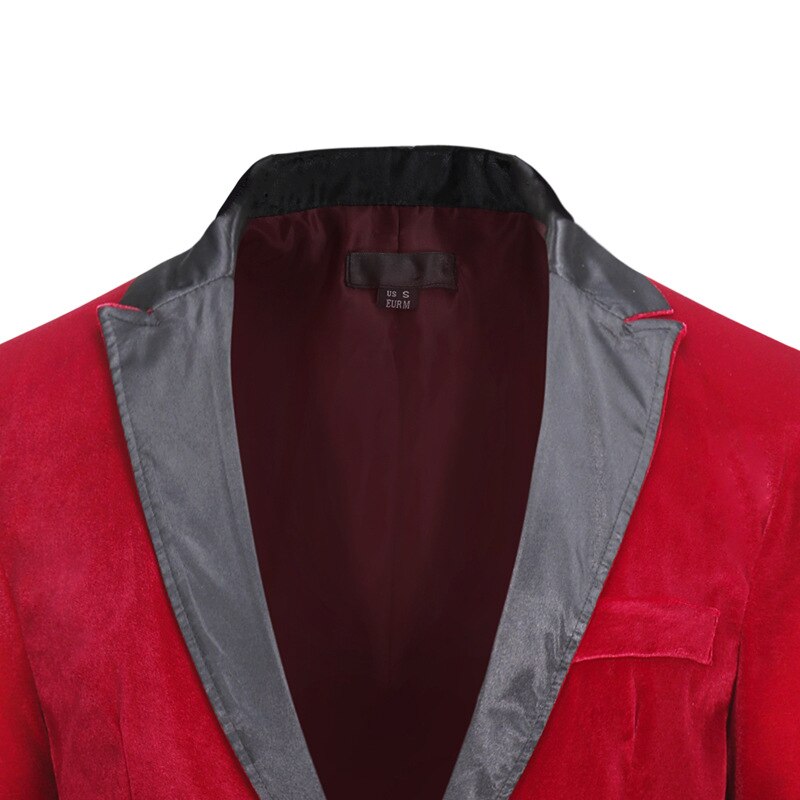 Paars Fluwelen Pak Blazer Mannen Brand Slim Fit Single Button Mens Blazer Jacket Zaken Formele Jurk Blazers Voor mannen