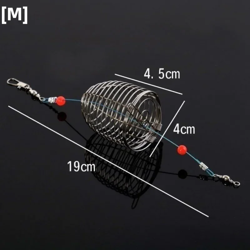 Jaula de red de pesca, alambre de cierre abierto automático, trampa para cangrejos y peces, alambre de acero para agua salada, accesorios de pesca al aire libre: Gris claro